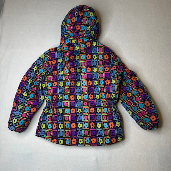 Jupa Sports Girls Winter Ski Jacket Coat Size 12 Flower Removal Hood Full Zip - Picture 2 of 10